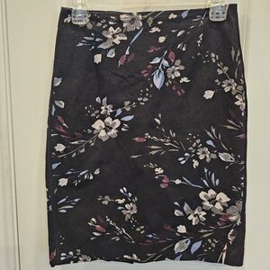 White House Black Market Floral Pencil Skirt